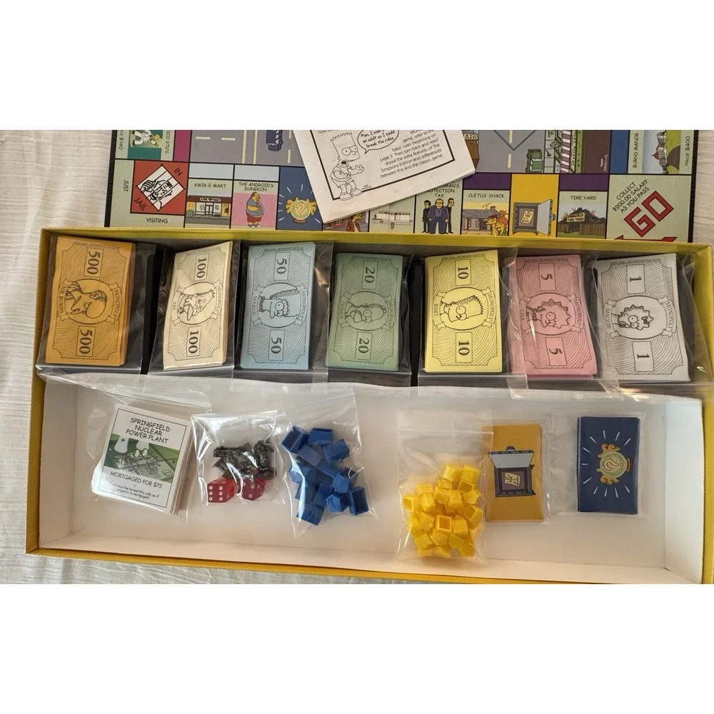 Hasbro Monopoly The Simpson's  2001 Edition Board Game